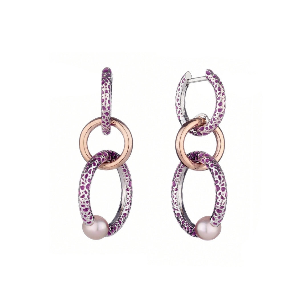 Orecchini Vulcanica pendenti cerchi