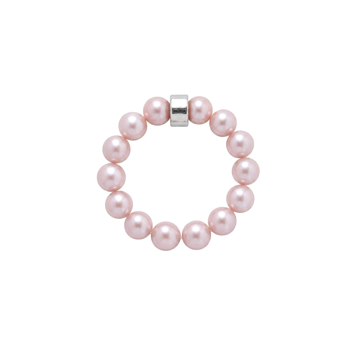 Elastica ring with purple pearls 5-5.5 mm — MIMÍ Milano