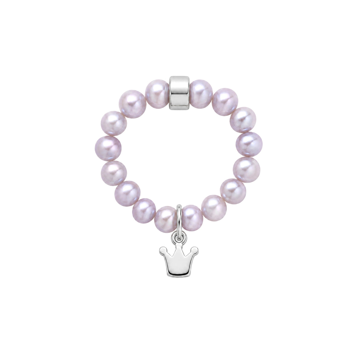 Elastica Crown ring with purple pearls — MIMÍ Milano