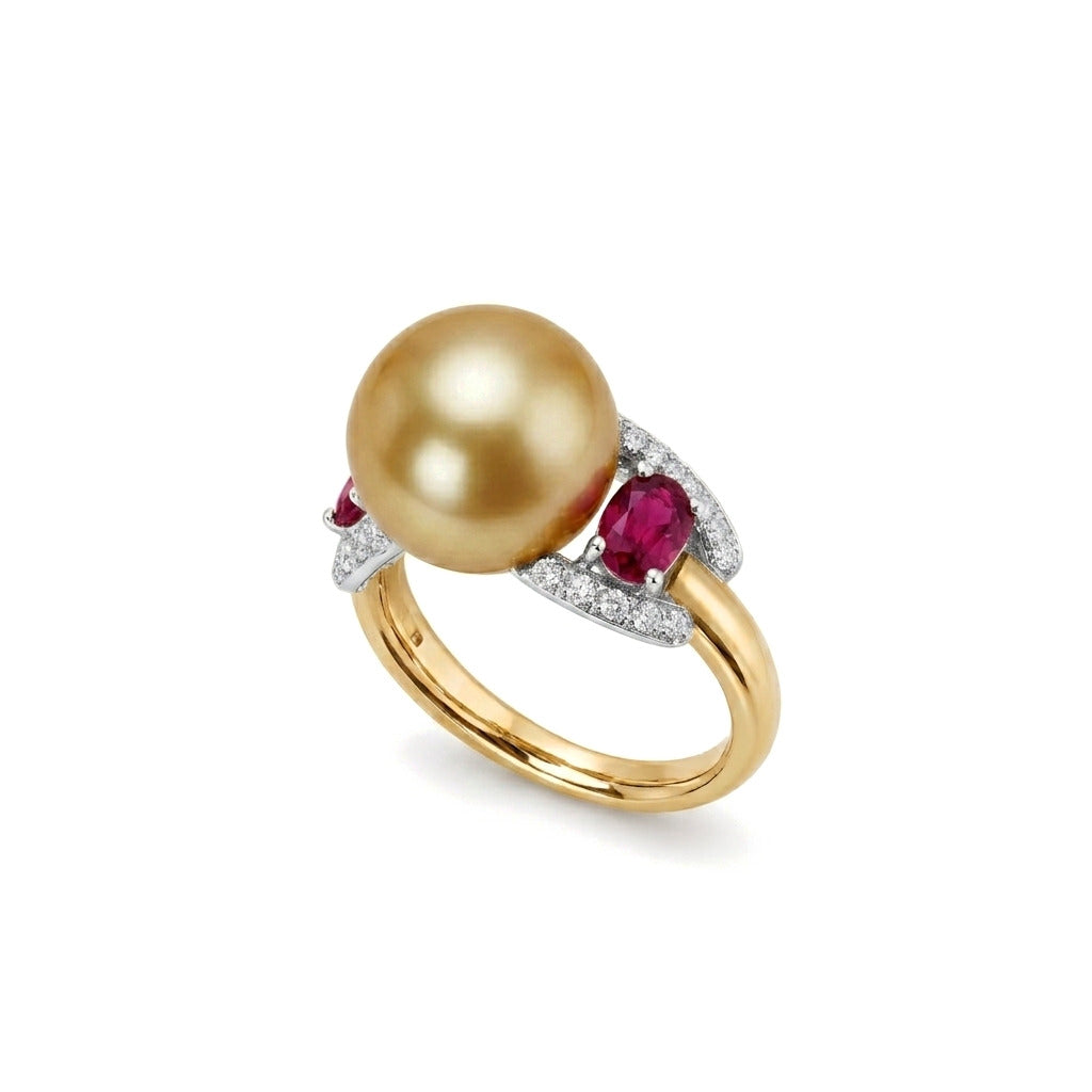 Anello Milano perla South Sea gold — MIMÍ Milano