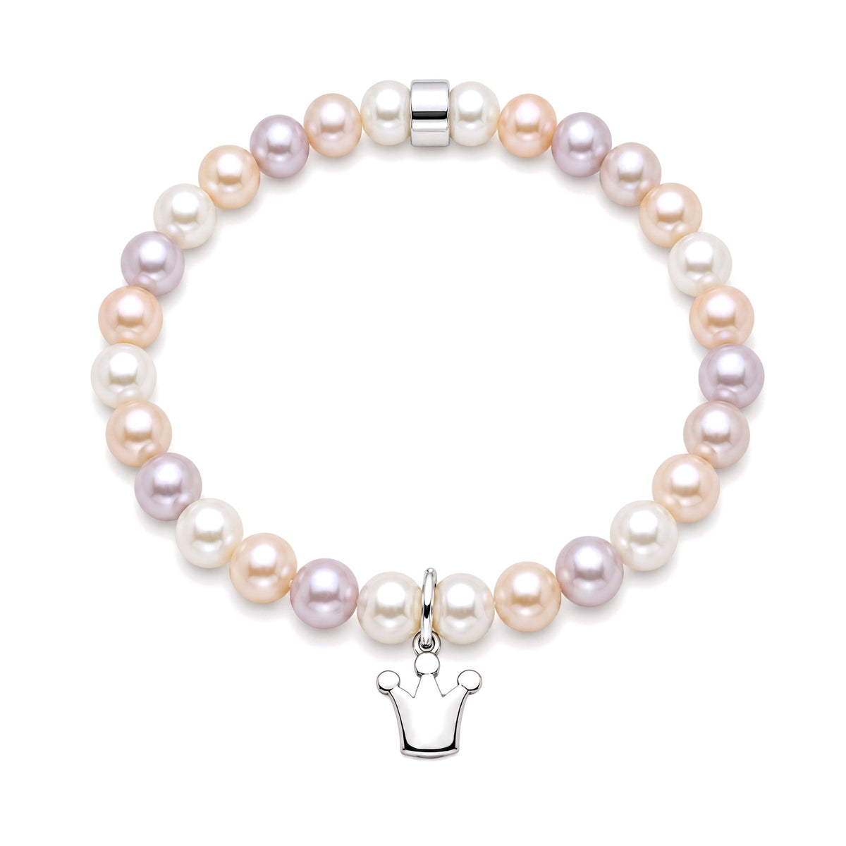 Bracciale Corona perle multicolor — MIMÍ Milano