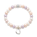 Bracciale Cuore perle multicolor