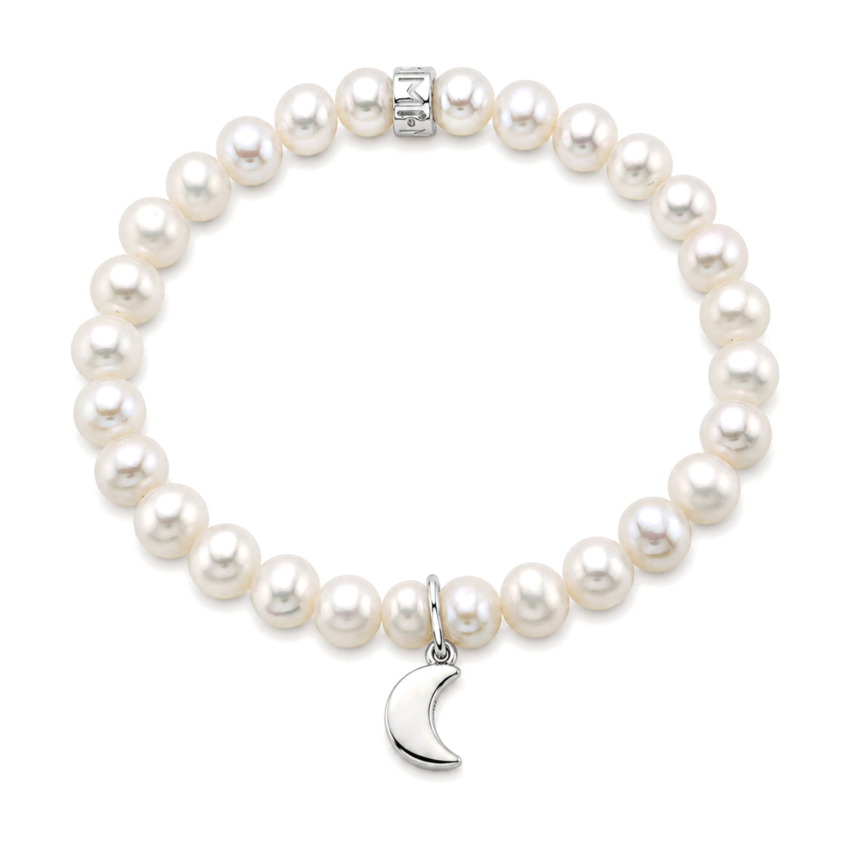 Bracciale Luna perle bianche — MIMÍ Milano