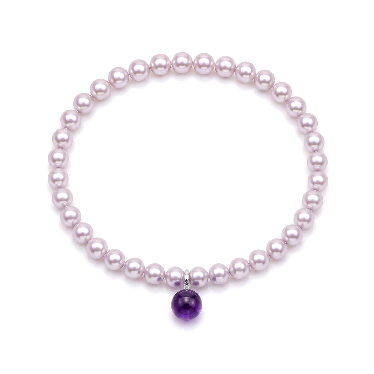 Bracciale perle viola e doppietta viola — MIMÍ Milano