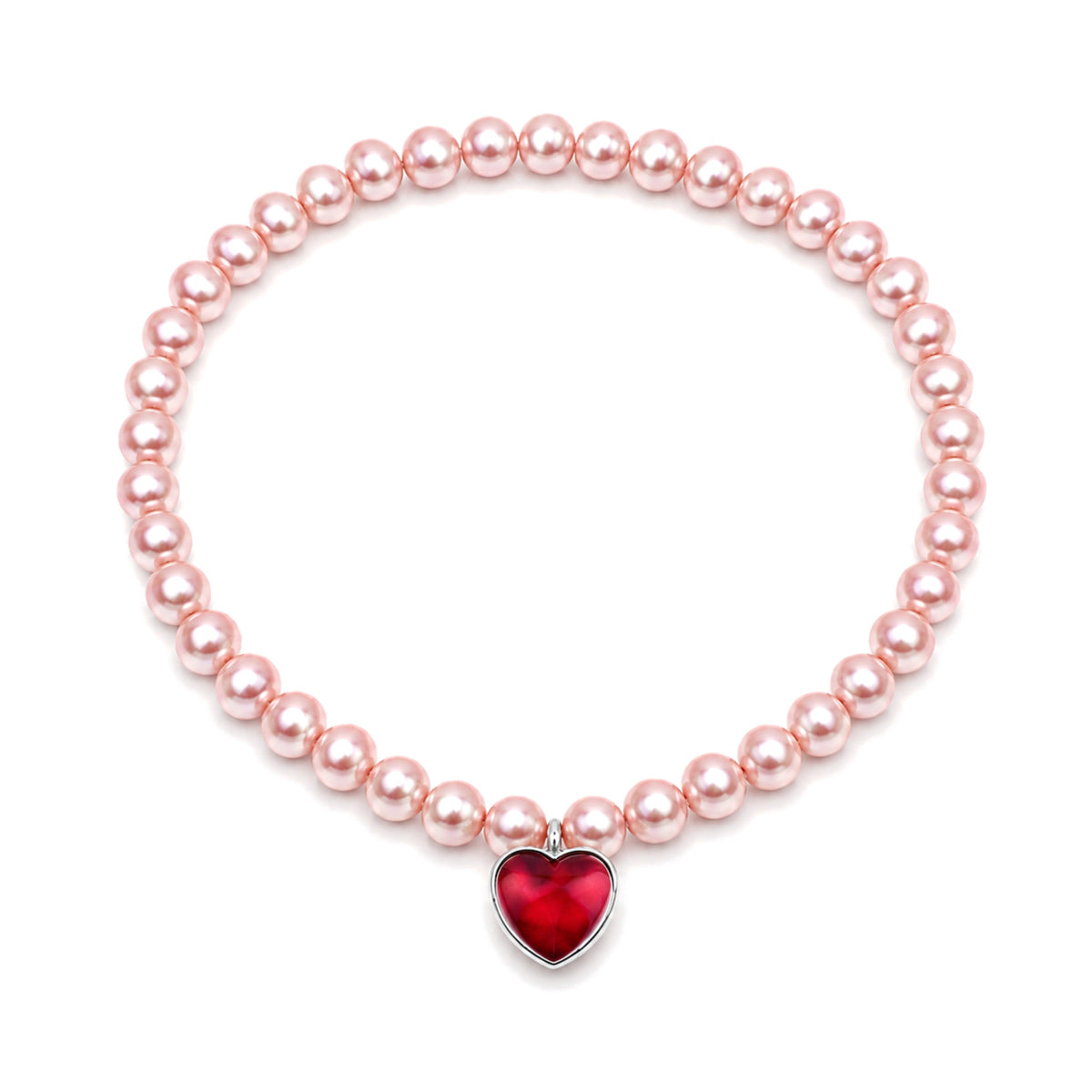Bracciale Cuore perle viola — MIMÍ Milano