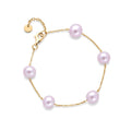 Purple pearl bracelet