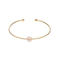 Bangle bracelet pink pearl