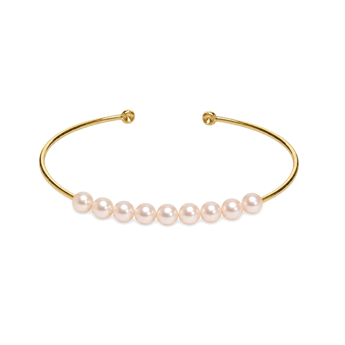 Bracciale Bangle perle rosa — MIMÍ Milano