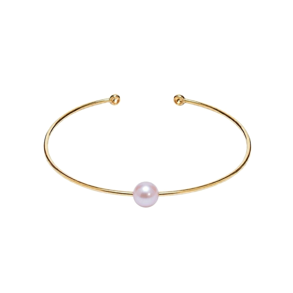 Bracciale Bangle perla viola — MIMÍ Milano