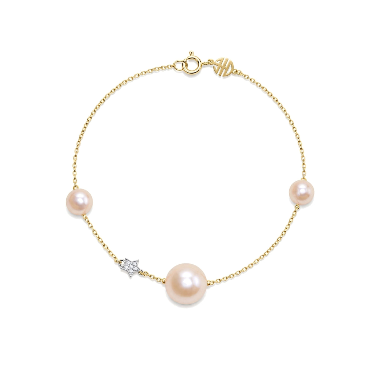 Bracciale Stella perle rosa — MIMÍ Milano