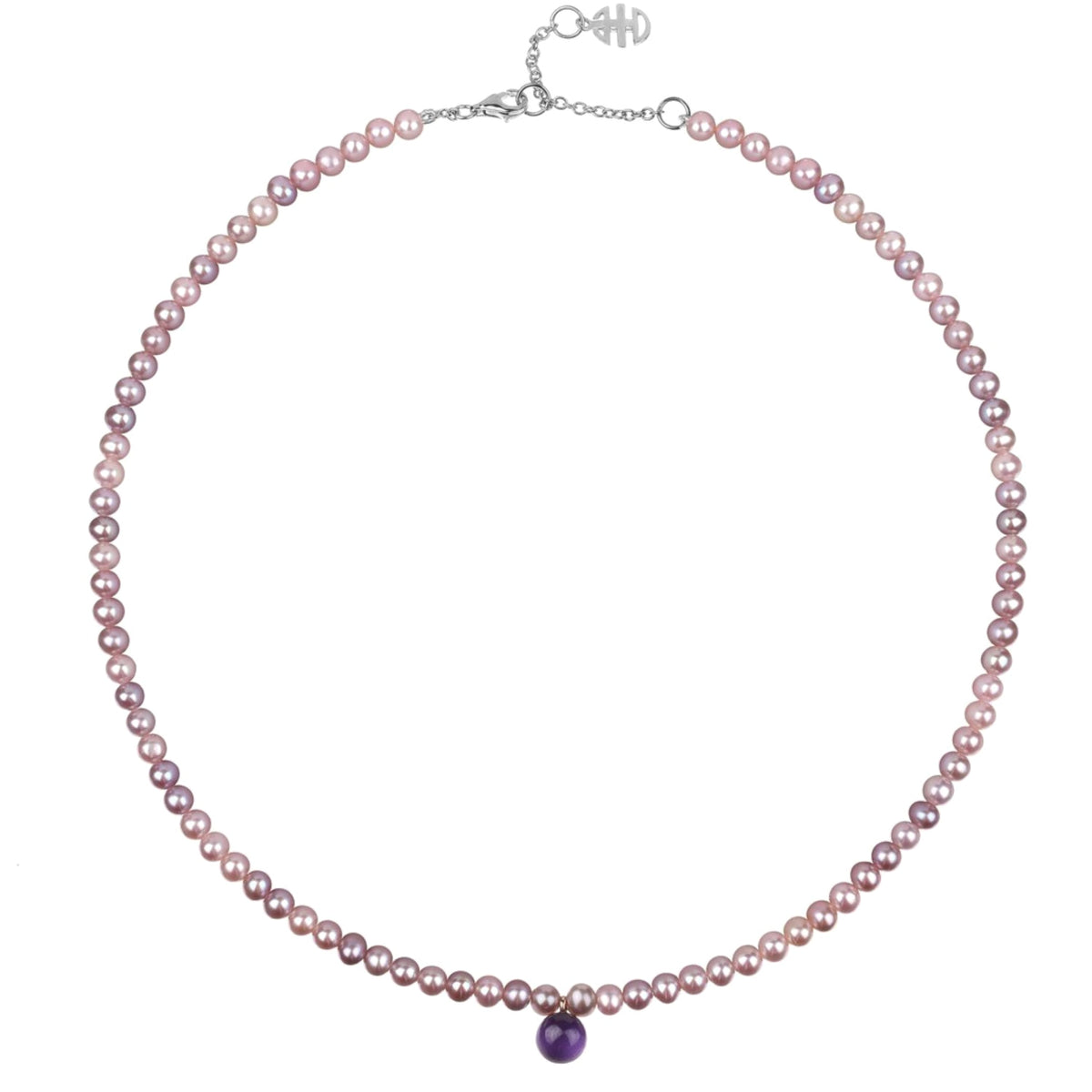 Collana perle viola e doppietta viola — MIMÍ Milano