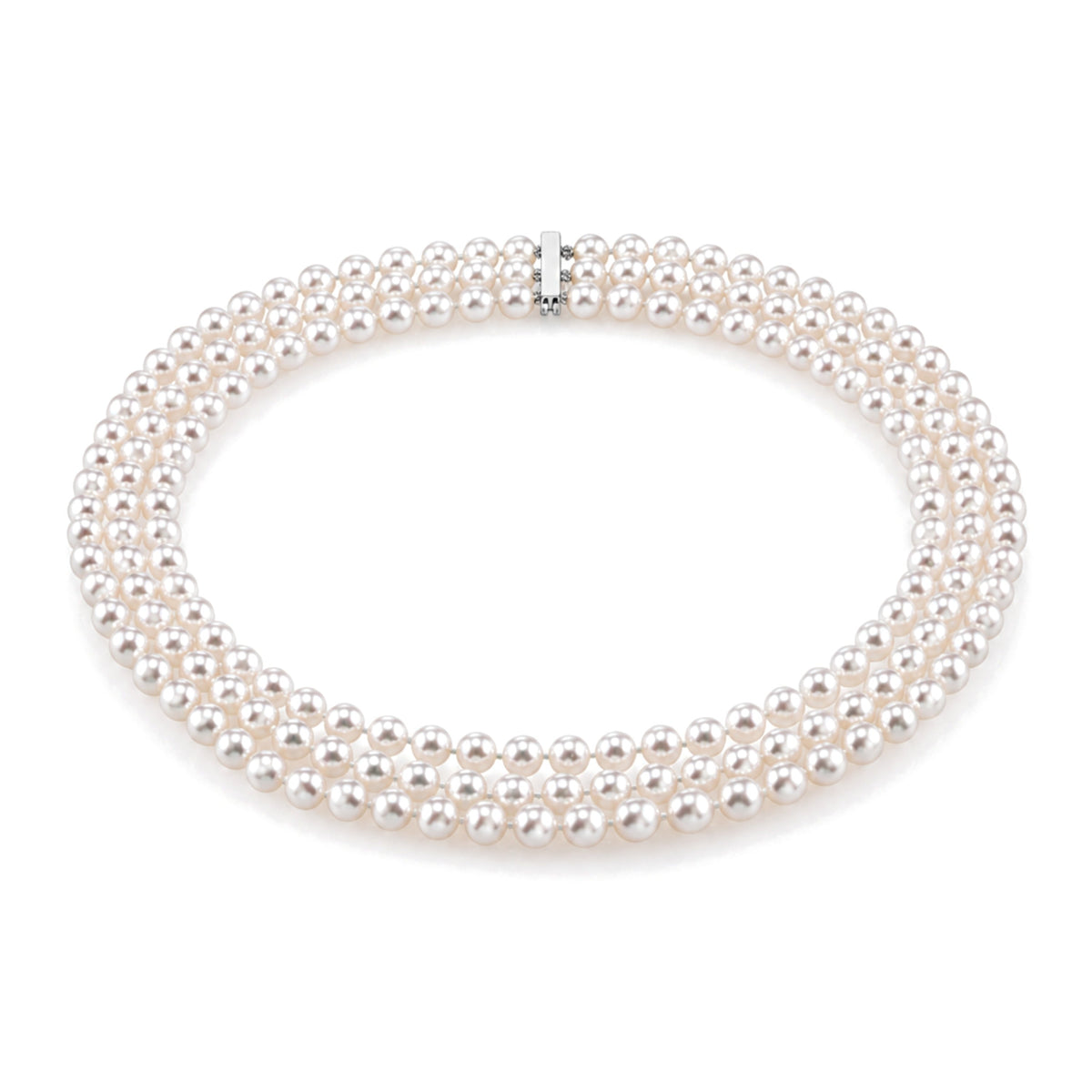 Choker necklace white Akoya pearls 6.5-7 mm — MIMÍ Milano