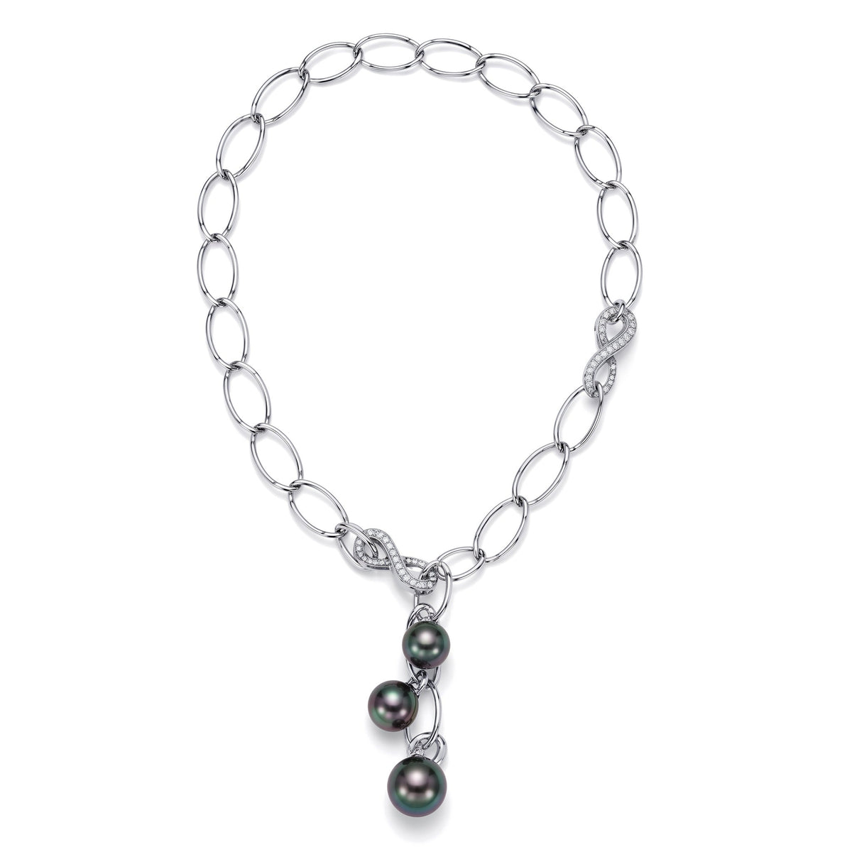 Collana Milano perle Tahiti nere — MIMÍ Milano
