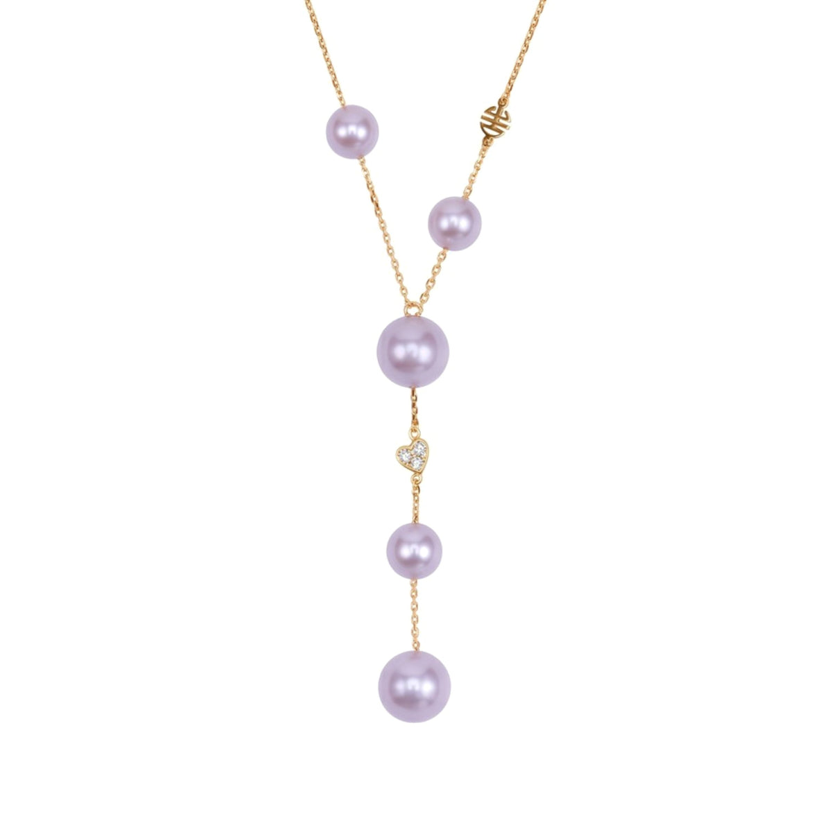 Collana Cuore perle viola — MIMÍ Milano