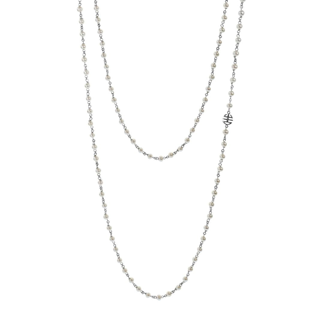 MIMI Collana Nagai perle bianche