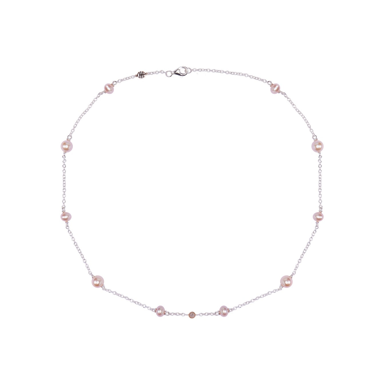 MIMI Collana Rosario Nagai Perle Viola e Diamanti