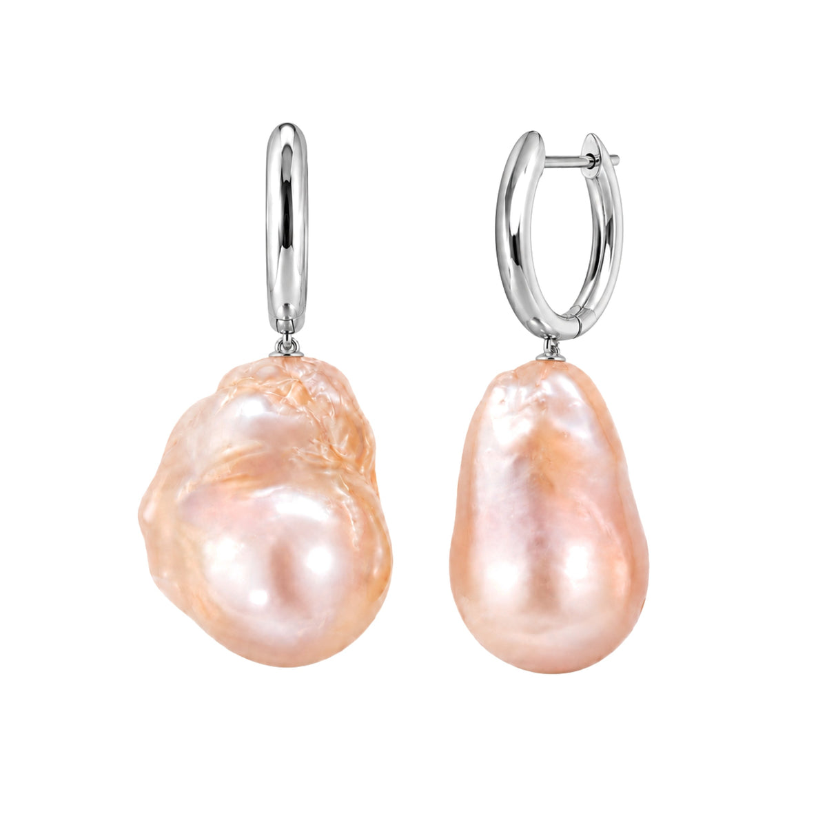 Orecchini perle barocche rosa — MIMÍ Milano