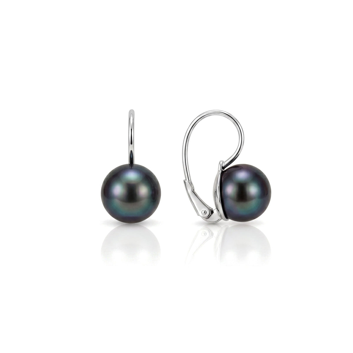 Milano earrings, black Tahitian pearls 10-13 mm — MIMÍ Milano