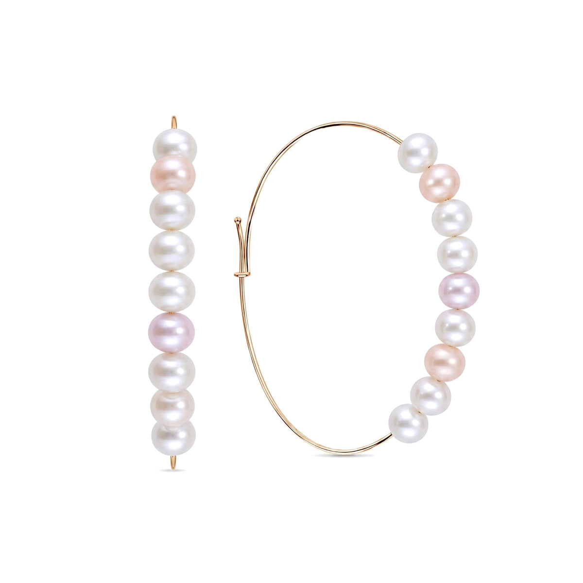 Orecchini Cerchio perle multicolor — MIMÍ Milano