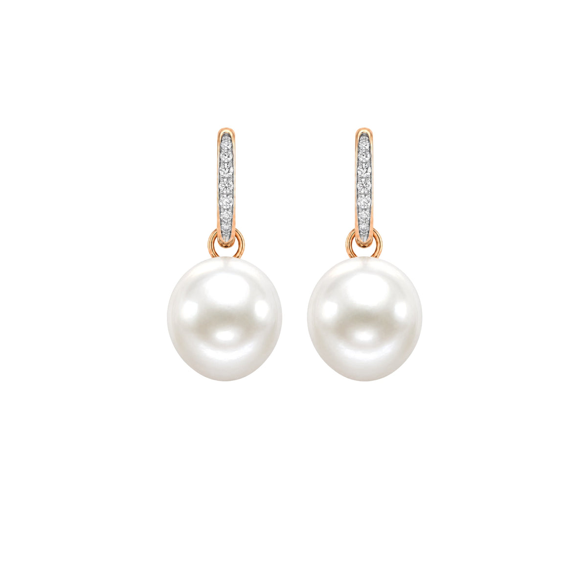 Milano earrings, South Sea pearls 11 mm, 3 cm — MIMÍ Milano