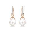 Milano earrings with white South Sea pearls