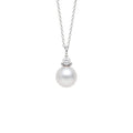 White Akoya pearl pendant