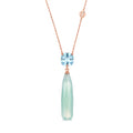 Shanti blue topaz pendant