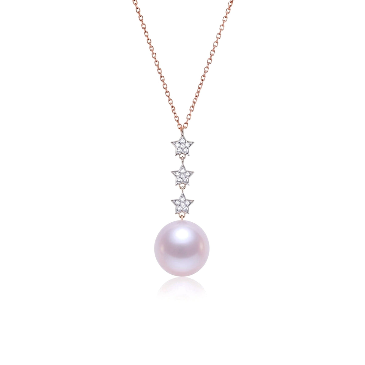 Pendente 3 Stelle perla viola — MIMÍ Milano