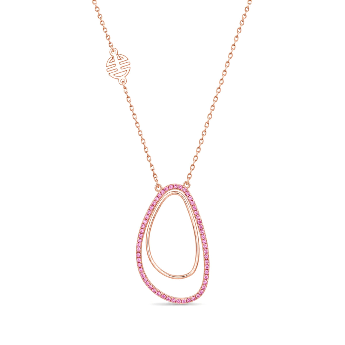 Pendente Vivienne Zaffiro rosa — MIMÍ Milano