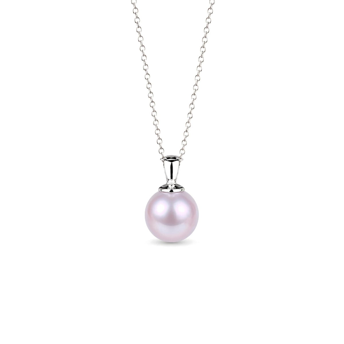 Purple pearl pendant in 925 silver — MIMÍ Milano