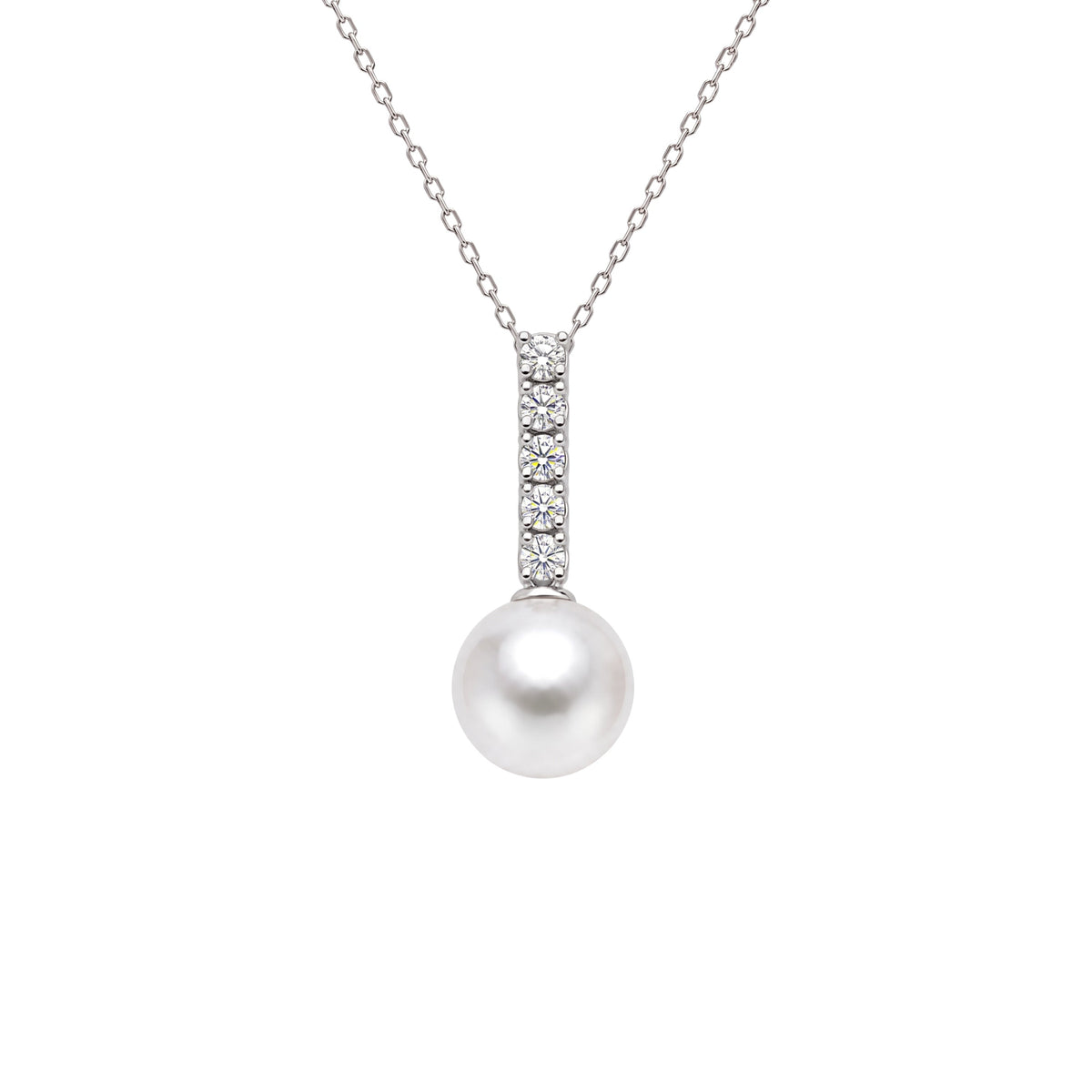 Fiammifero pendant with white Akoya pearl — MIMÍ Milano