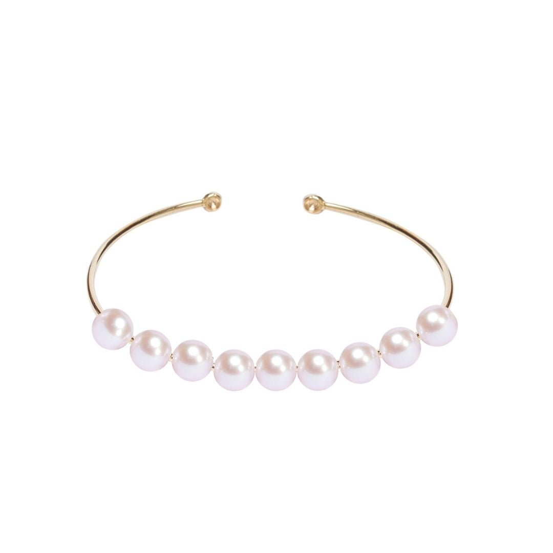 MIMI Bangle Oro 18K con Perle Freshwater perle viola