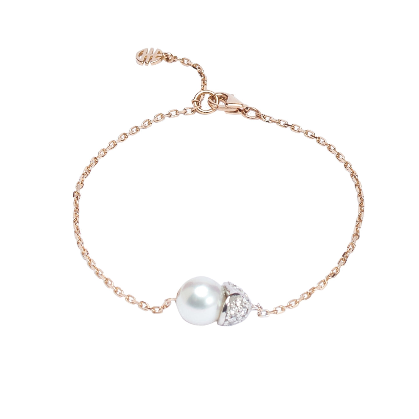 MIMI Bracciale Abbracci con perla freshwater e diamanti
