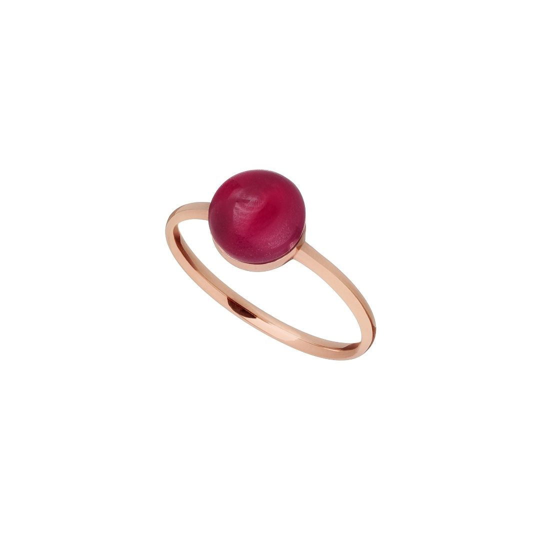 MIMI Anello Zabette doppietta madreperla arancione rosso