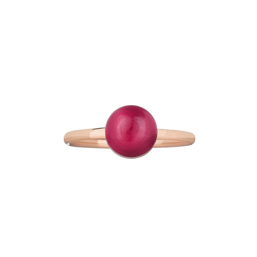 MIMI Anello Zabette doppietta madreperla arancione rosso