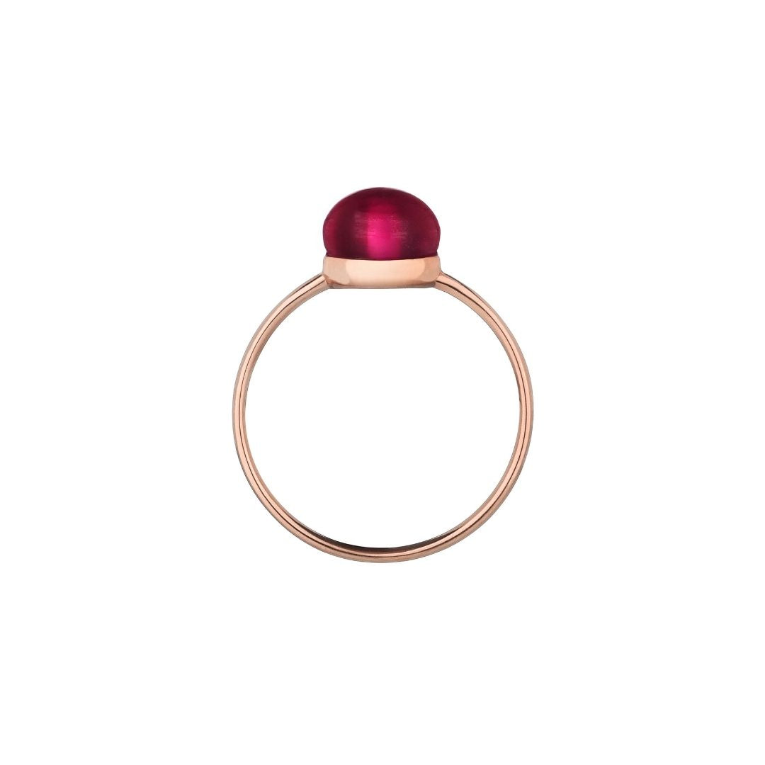 MIMI Anello Zabette doppietta madreperla arancione rosso