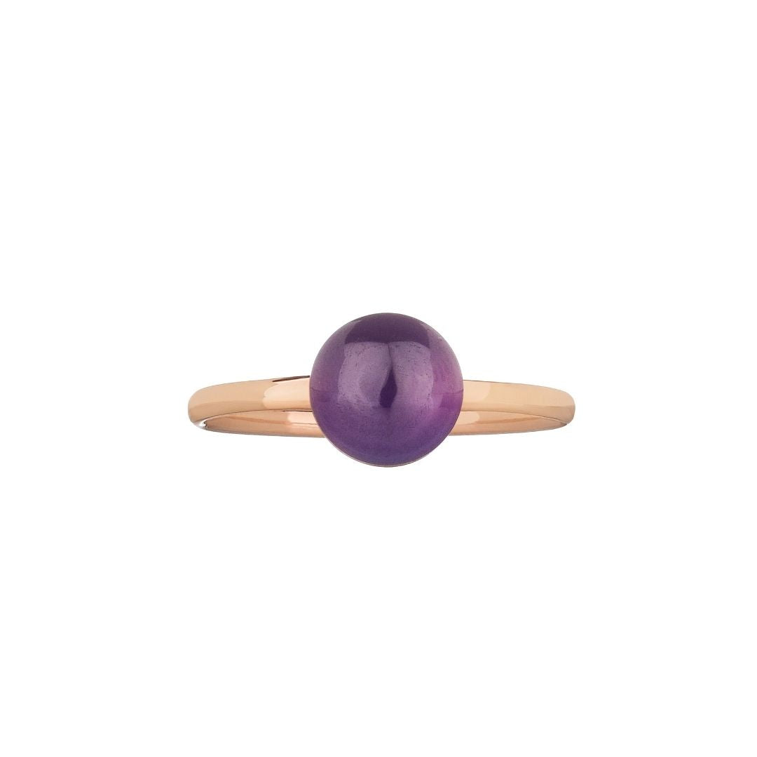 MIMI Anello Zabette doppietta madreperla arancione viola