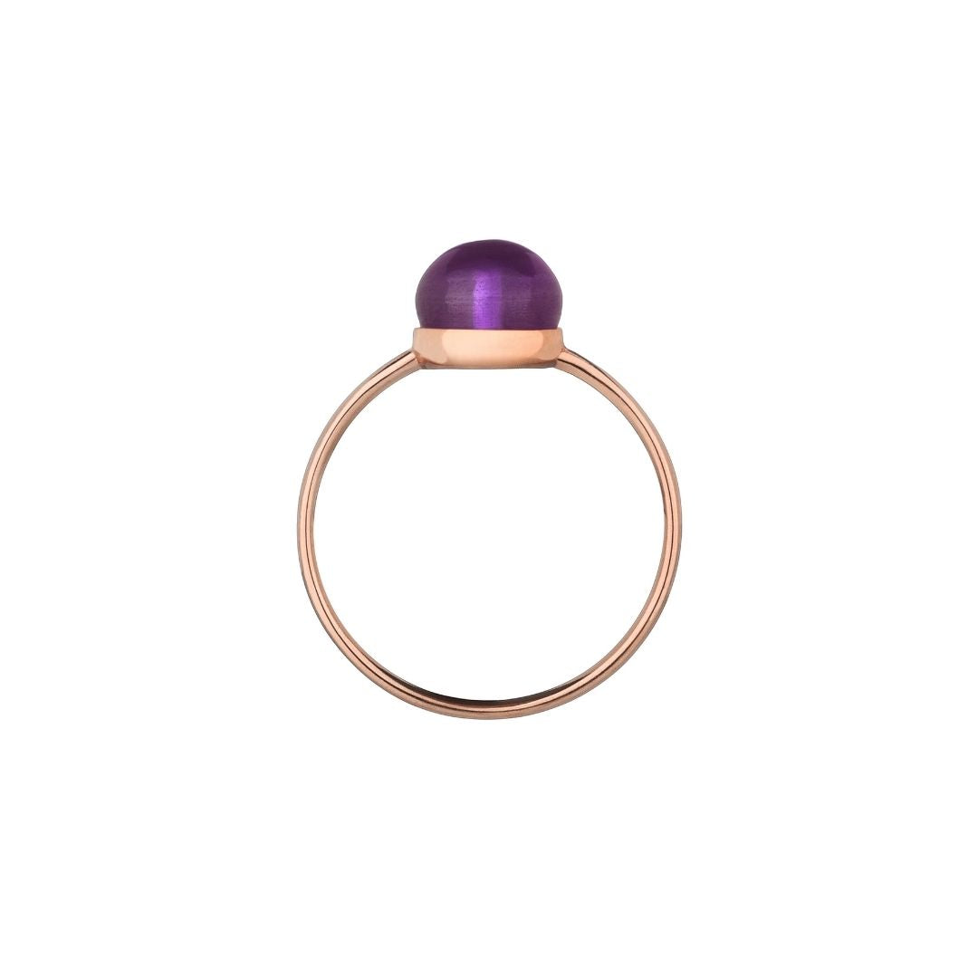 MIMI Anello Zabette doppietta madreperla arancione viola