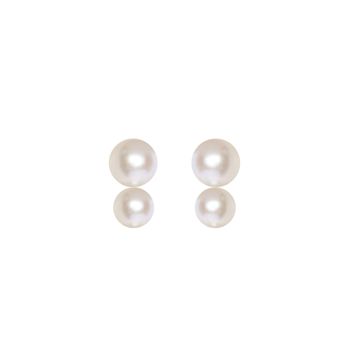 MIMI Orecchini in oro rosa 18k con perle Akoya da 6–6,5 mm e 8–8,5 mm