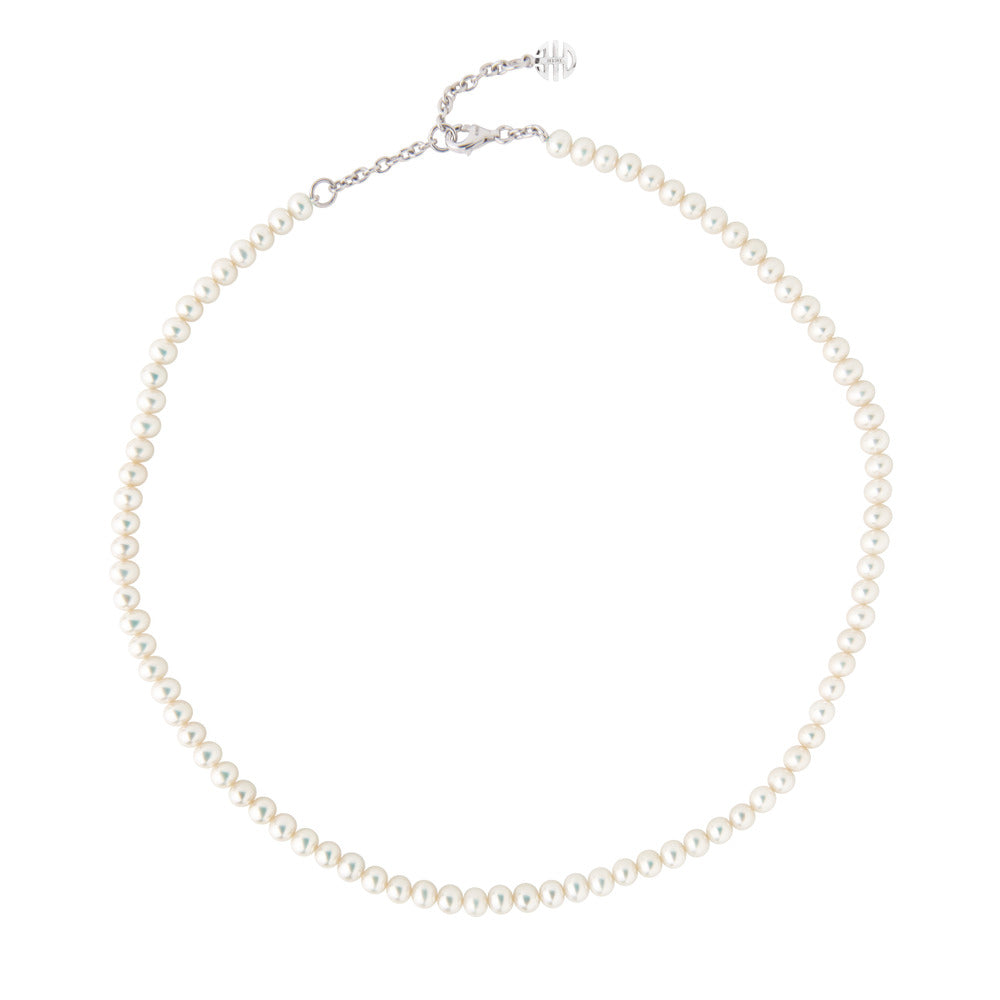 MIMI Collana di perle rosa e charm Ognibene Bianco