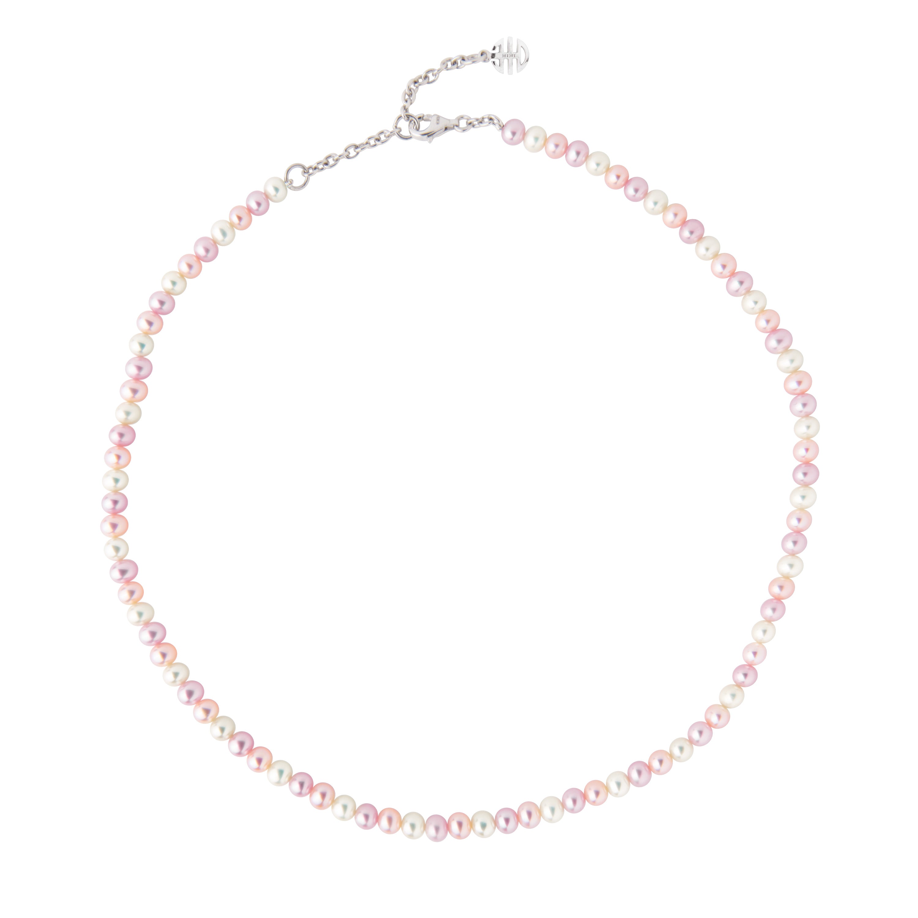 MIMI Collana di perle rosa e charm Ognibene Multicolor