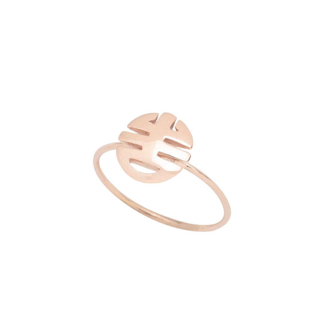 MIMI Anello Ognibene in oro rosa con simbolo oro rosa