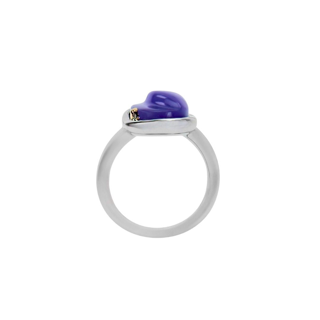 MIMI Anello Dune con giada lavanda giada lavanda