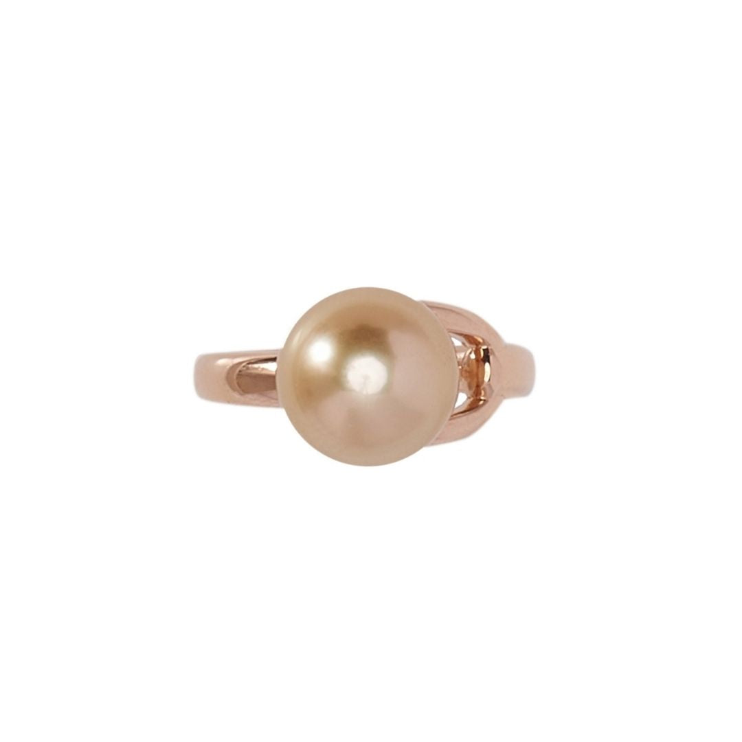 MIMI Anello Icon in oro rosa 18k con perla South Sea gold