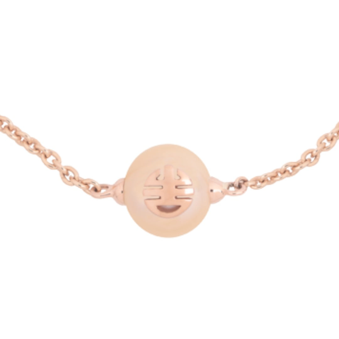 MIMI Bracciale les Lulu in Oro e Perla Freshwater rosa- ognibene