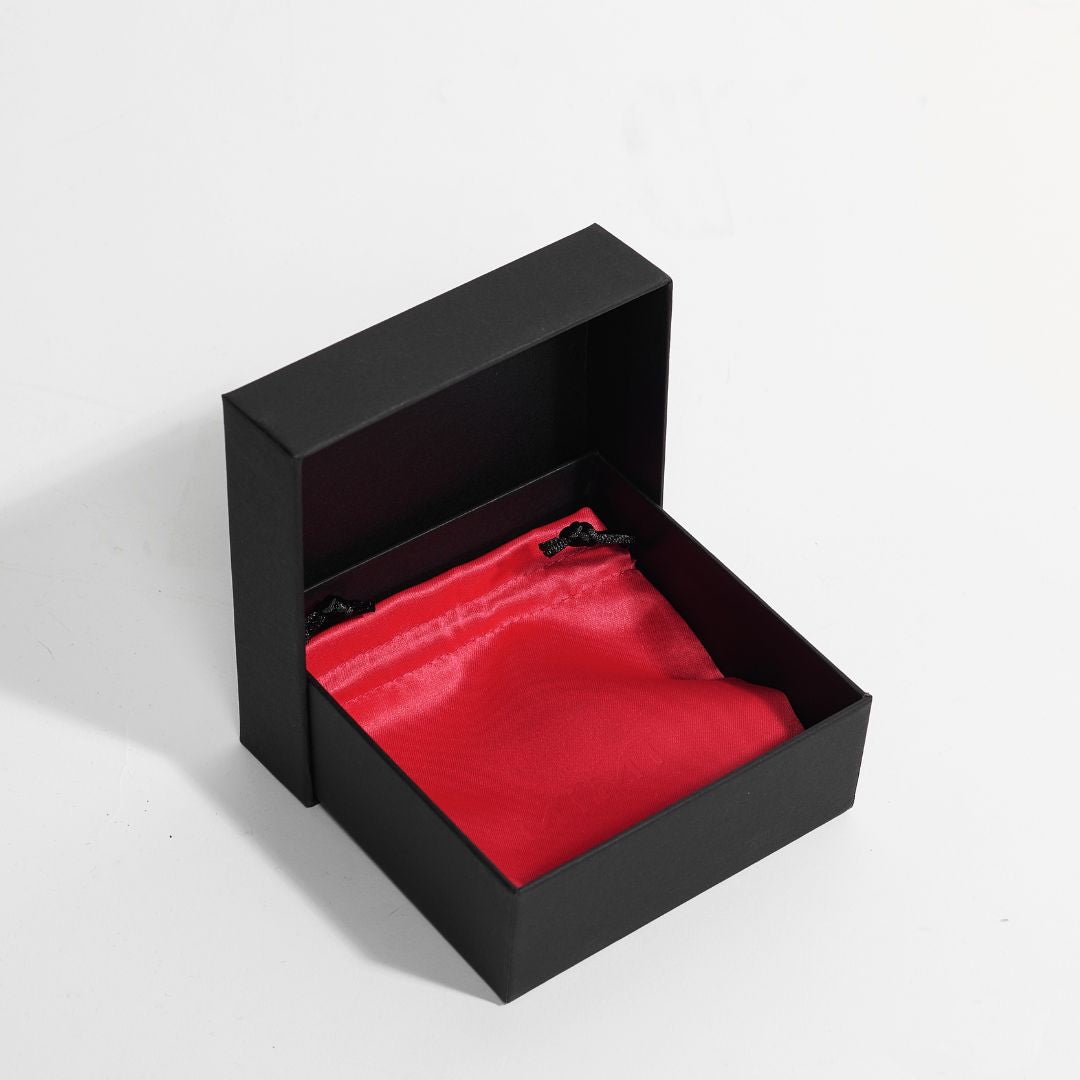 MIMI Bracciale Elastica con perle e granato rosso