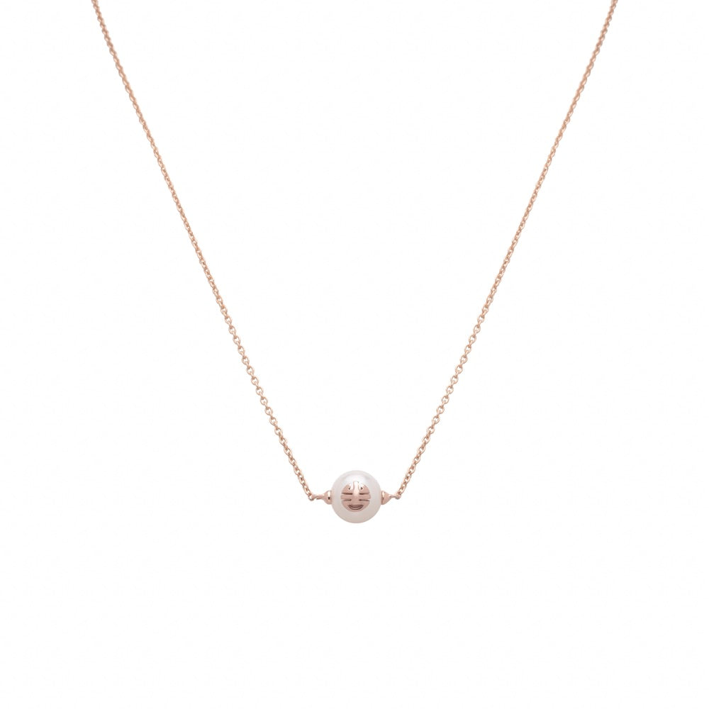 MIMI Pendente Les lulu in Oro e Perla Freshwater bianca- ognibene