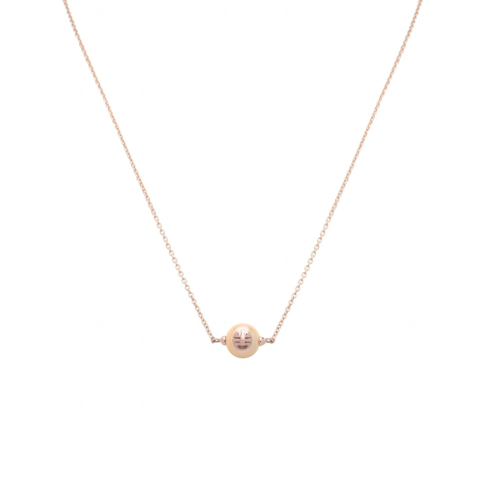 MIMI Pendente Les lulu in Oro e Perla Freshwater rosa- ognibene