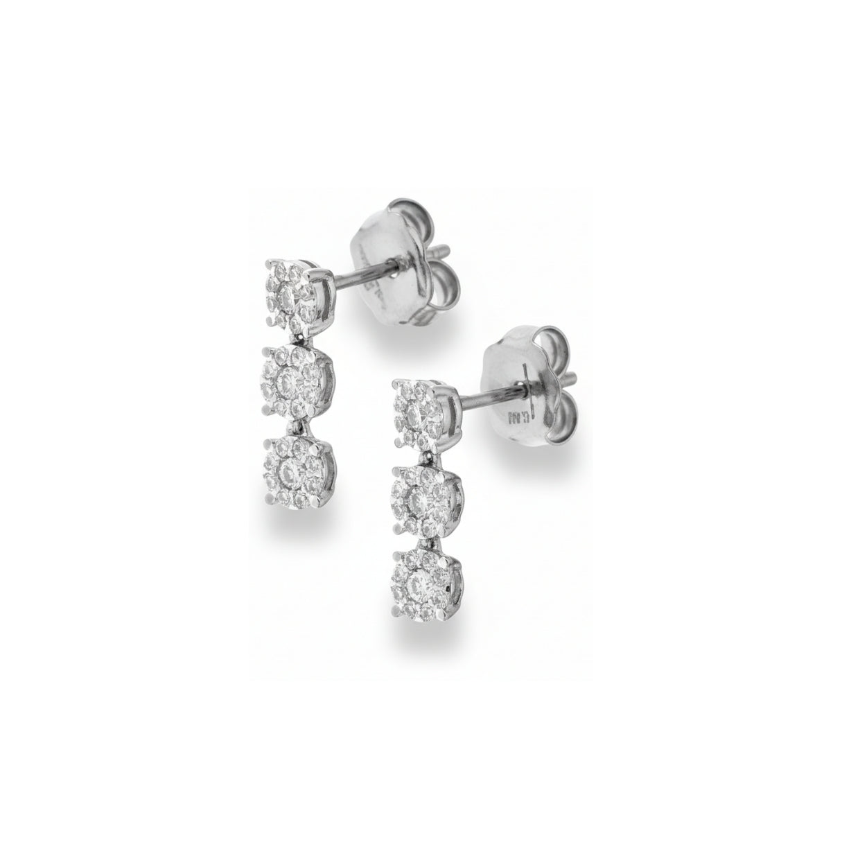 MIMI Orecchini in oro bianco e diamani ct. 0,38