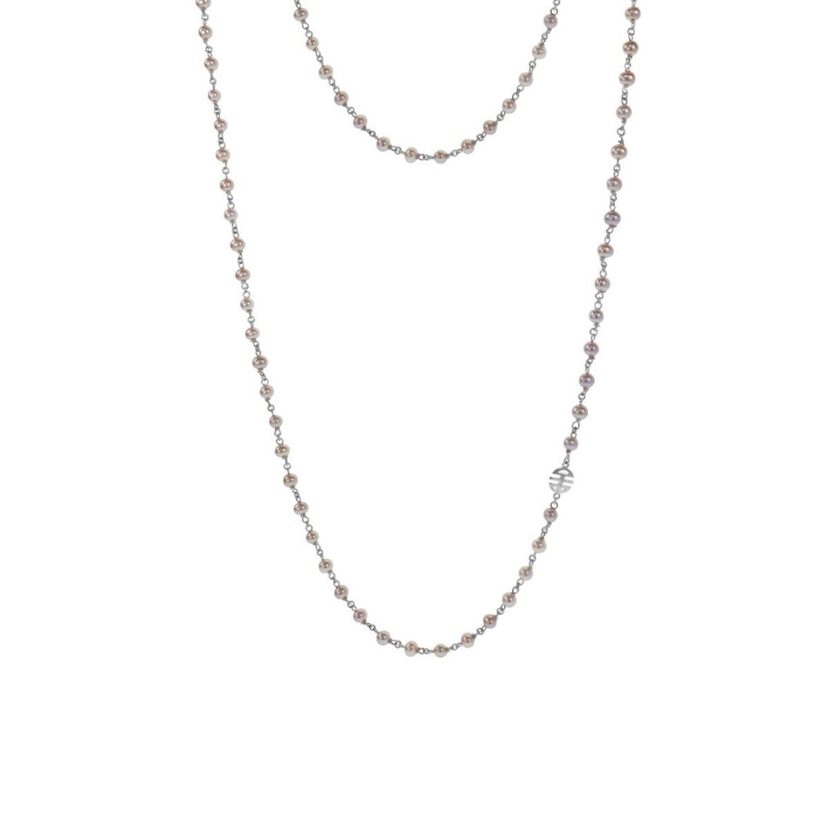 MIMI Collana Nagai perle viola - 150 cm